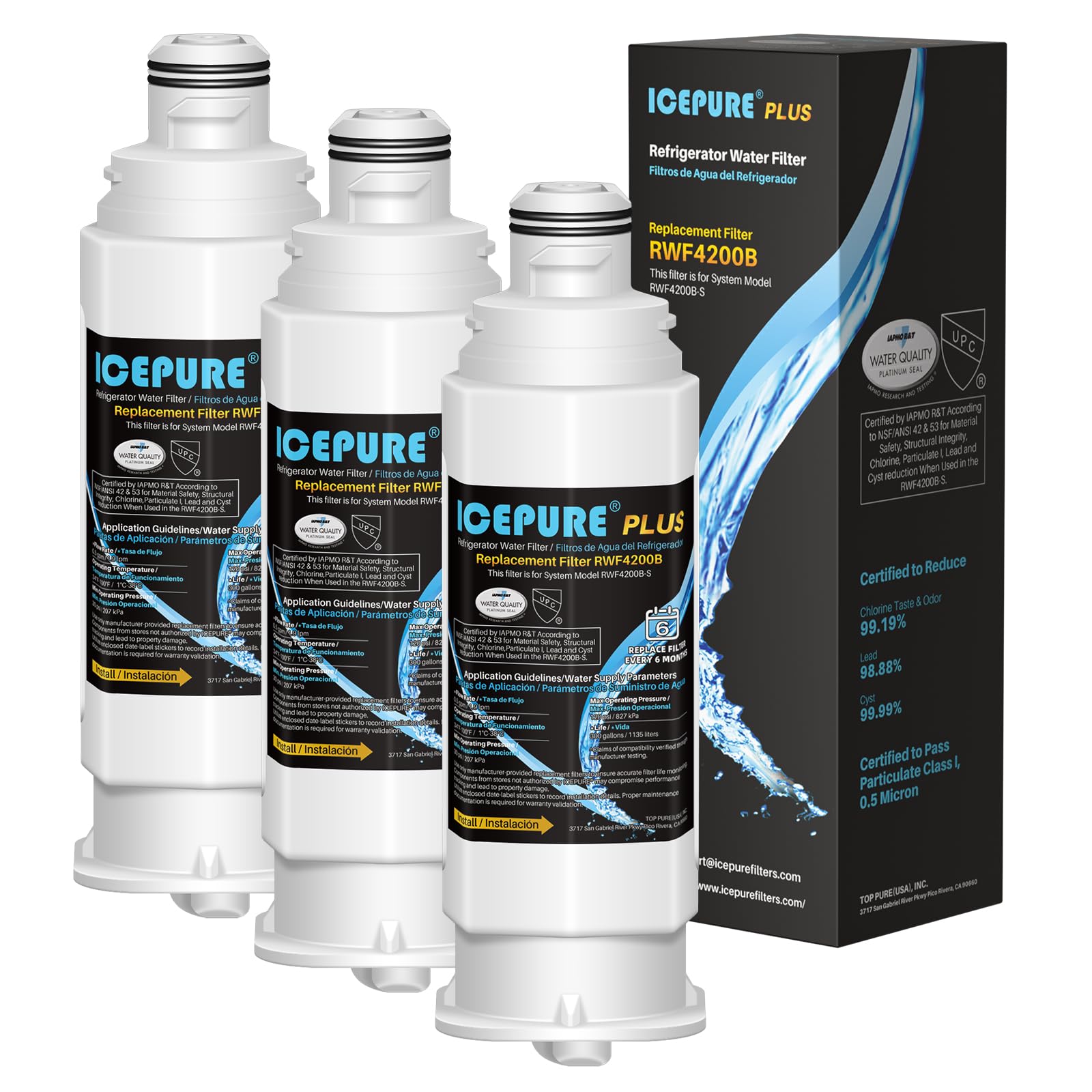 Amazon.com: ICEPURE PLUS NSF53 DA97-17376B Replacement for Samsung